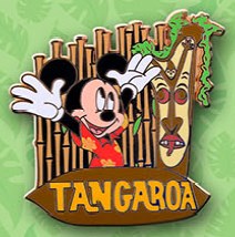 DLR - Walt Disney's Enchanted Tiki Room 50th Anniversary Event - Tiki Garden Mystery Set - Mickey & Tangaroa ONLY
