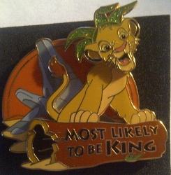 WDW - Pin Trading University - Disney's Pin Celebration 2008 - Most Likely To Be King - Simba (PRE-PRODUCTION)