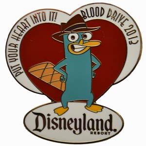 DLR - Cast Member 2013 Blood Drive (Perry the Platypus) Pin