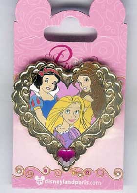 DLP - Heart Shape Jewel - Snow White, Belle & Rapunzel - AP (Artist Proof)