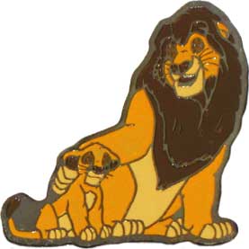 Mufasa with Paw on Simba's Shoulder from The Lion King Series from Belgium