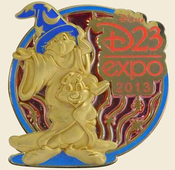 D23 - 2013 Expo - Stained Glass - Sorcerer Chip and Dale