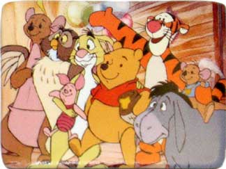 JDS - 15 Fabulous Years! - Fabulous Assorted Book Series - The Tigger Movie / Fantasia 2000 (100 Acre Wood Gang) - Button