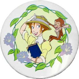 JDS - Tarzan / Toy Story 2 (Jane with Baby Monkey) - 15 Fabulous Years! – Fabulous Assorted Book - From a Box Set - BUtton