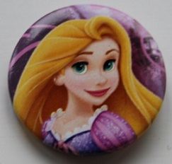 Button: Disney Princess 6 Piece Button Set - Rapunzel ONLY