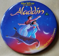 Button: Walt Disney Classics Aladdin & Jasmine