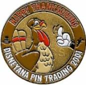 Happy Thanksgiving Disneyana Pin Trading 2001